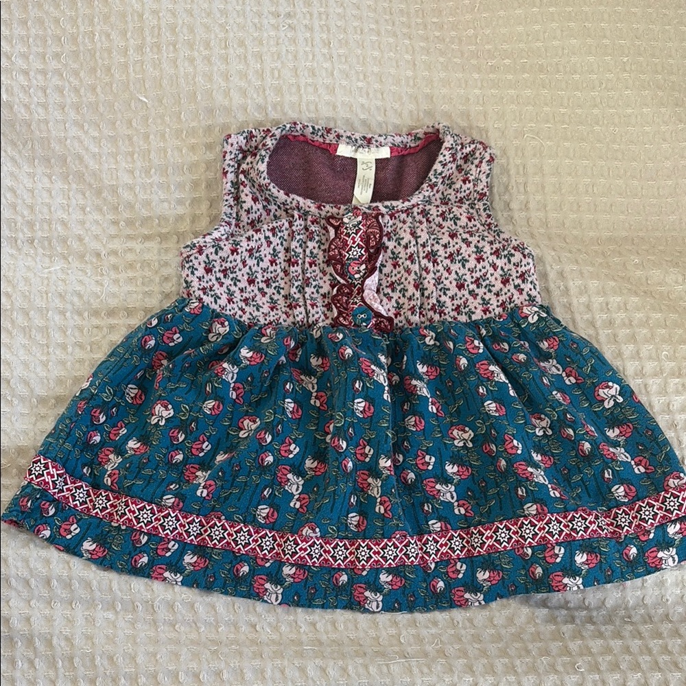 Matilda Jane Floral Tank Top - Blue and Pink